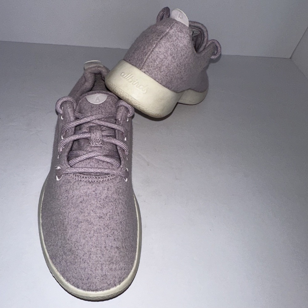 Allbirds Wool Runner Womens Size 8 Shoes Light Purple Casual Lace Up Sneaker
